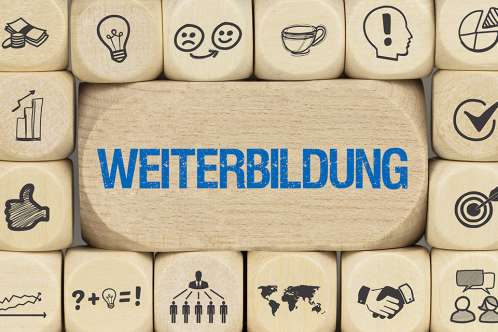Foto: Schriftzug Weiterbildung